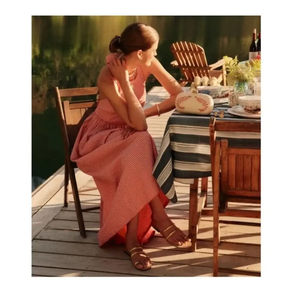 Tuckernuck Red Gingham Halter Marcie Dress - Picture 4 of 10